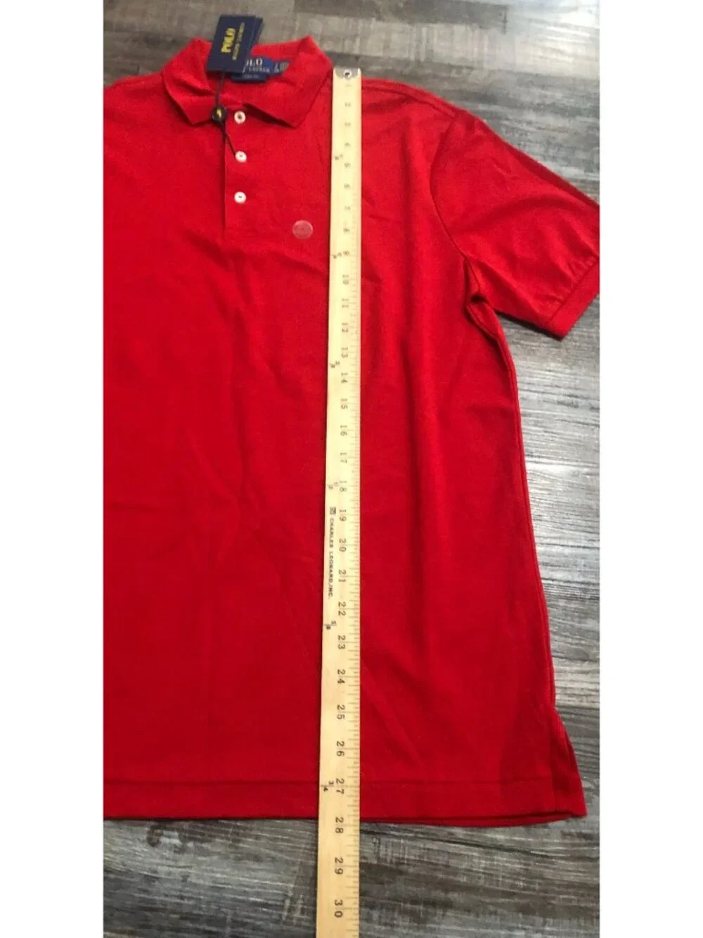 Polo Ralph Lauren Mens Small Red Classic Fi Short Sleeve Polo Shirt New $118 Tag